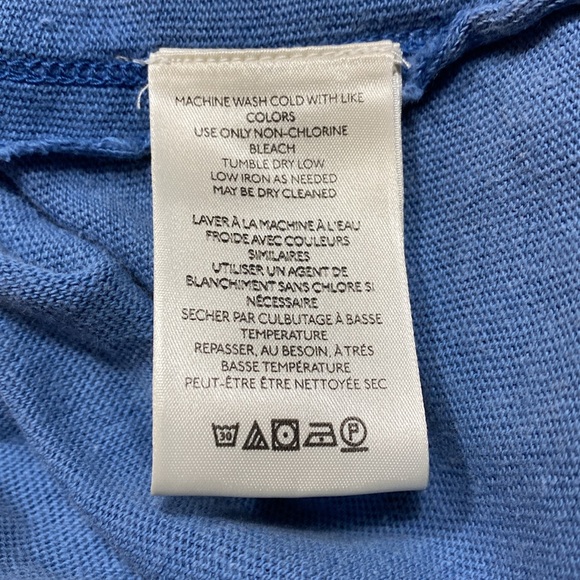 We The Free T Shirt Size Small Blue Oversized Loose Fit Exposed Seams - Picture 7 of 8